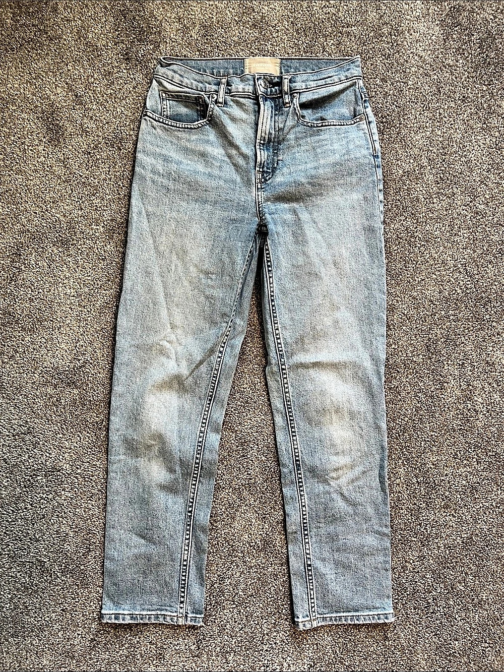 Everlane The Cheeky Jean High Rise Light Wash Straight Denim Size 26